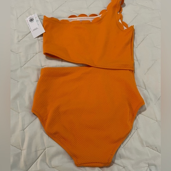 Old Navy Orange One-Shoulder Swimsuit - Picture 2 of 4